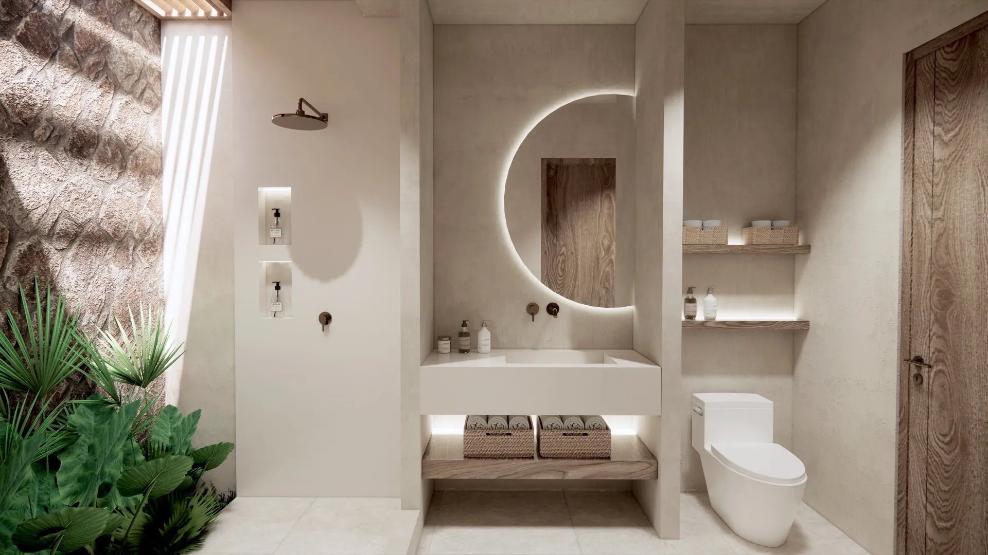 Double villa bathroom